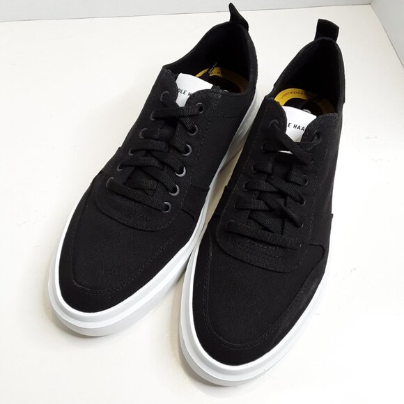 Men's GrandPrø Rally Canvas Court Sneaker Size 8.5M Black - Picture 11 of 12